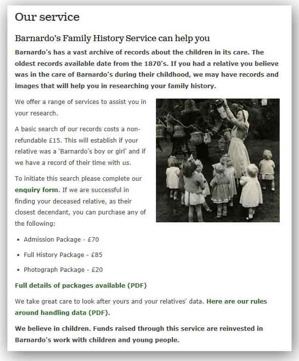 Barnardo's Page