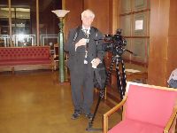 Jo Brind with his video camera Jo Brind with his video camera