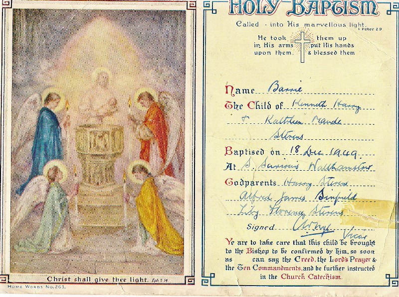Baptism Certificate
